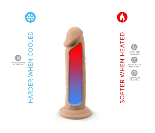 SILEXD - REALISTIC PENIS MODEL 2 THERMOREACTIVE SILICONE 15.4 CM