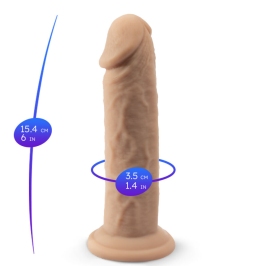 SILEXD - REALISTIC PENIS MODEL 2 THERMOREACTIVE SILICONE 15.4 CM SILEXD - REALISTIC PENIS MODEL 2 THERMOREACTIVE SILICONE 15.4 CM