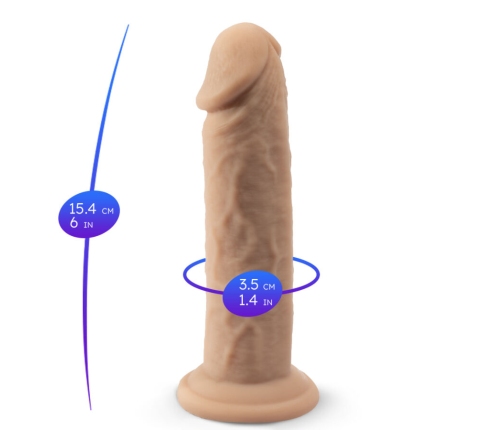 SILEXD - REALISTIC PENIS MODEL 2 THERMOREACTIVE SILICONE 15.4 CM