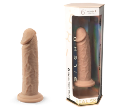 SILEXD - REALISTIC PENIS MODEL 2 THERMOREACTIVE SILICONE 15.4 CM