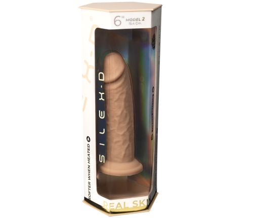SILEXD - REALISTIC PENIS MODEL 2 PREMIUM THERMOREACTIVE SILICONE 15.4 CM
