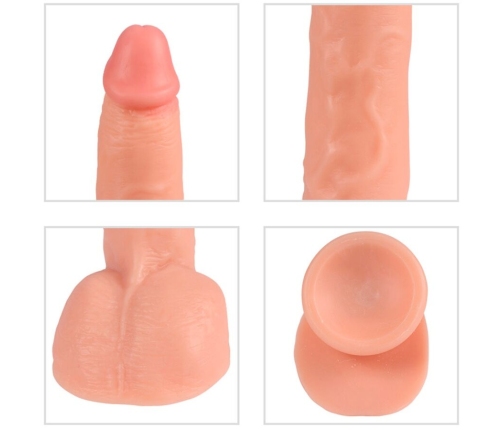 SHEQU - BEAST VIBRATING DILDO WITH REMOTE CONTROL 24.5 CM