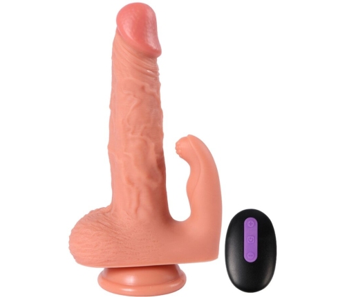 SHEQU - HAYDEN DILDO AND CLITORIS STIMULATOR WITH VIBRATION AND REMOTE CONTROL 16 CM