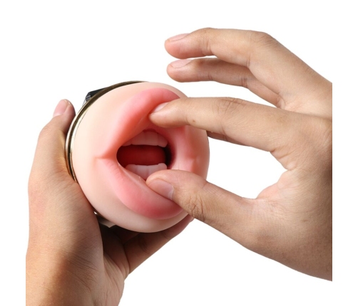 SHEQU - KAY DOUBLE MASTURBATOR WITH DUAL MOUTH AND VAGINA VIBRATION