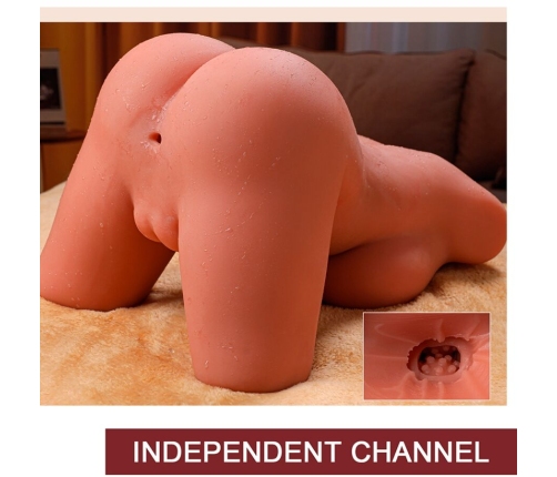 XISE - MIAH LADY BOY FEMALE TORSO WITH DILDO WITH VIBRATION AND THRUSTING 55 CM