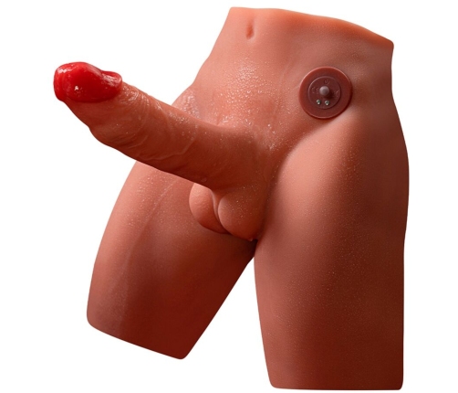 XISE - JASON REALISTIC DILDO MASTURBATOR WITH THRUSTING AND VIBRATION 17 CM