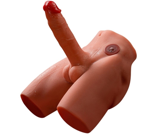 XISE - JASON REALISTIC DILDO MASTURBATOR WITH THRUSTING AND VIBRATION 17 CM