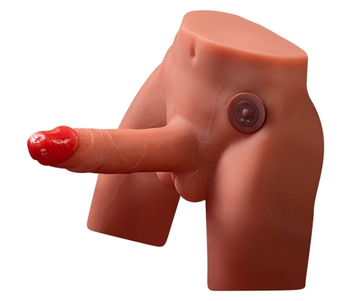 XISE - JASON REALISTIC DILDO MASTURBATOR WITH THRUSTING AND VIBRATION 17 CM