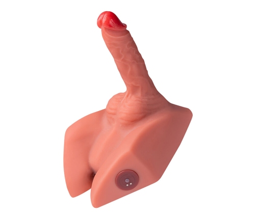 XISE - MICHAEL REALISTIC DILDO AND ANUS MASTURBATOR WITH THRUSTING 15 CM