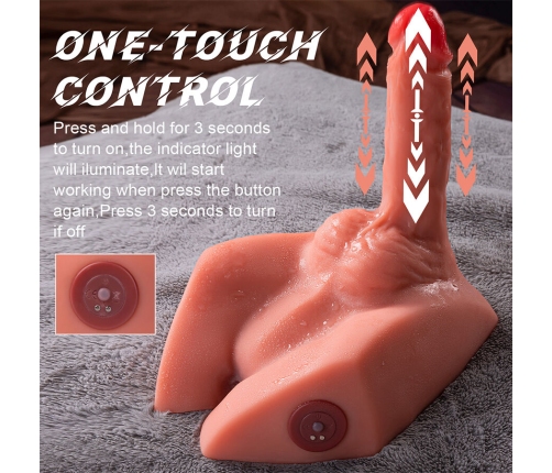 XISE - MICHAEL REALISTIC DILDO AND ANUS MASTURBATOR WITH THRUSTING 15 CM