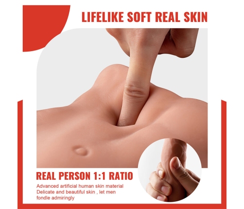 XISE - BERTLETT DILDO ASS REALISTIC DILDO AND ANUS MASTURBATOR FRONT POSITION WITH THRUSTING 18 CM