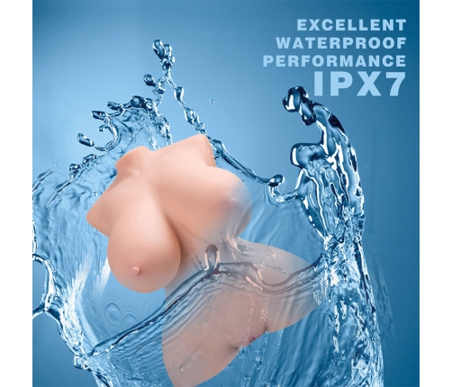 XISE - TINY THRUSTING REALISTIC TORSO WITH FEMALE VIBRATION 40 CM