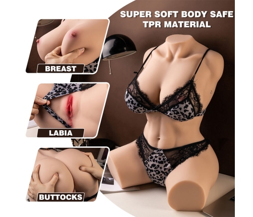 XISE - MURIEL FEMALE REALISTIC TORSO WITH THRUSTING 55 CM