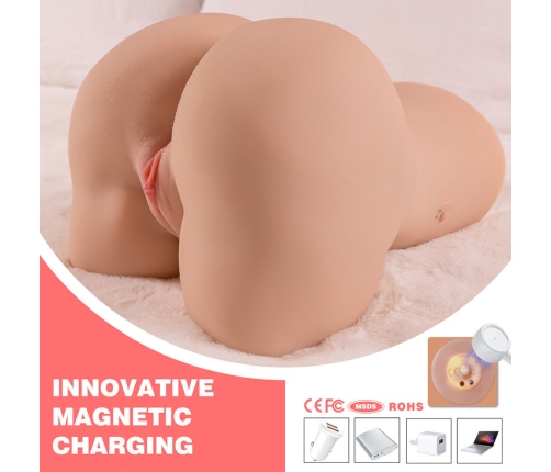 XISE - DANAE THRUSTING REALISTIC VAGINA MASTUBADOR WITH MULTI-POSITION VIBRATION