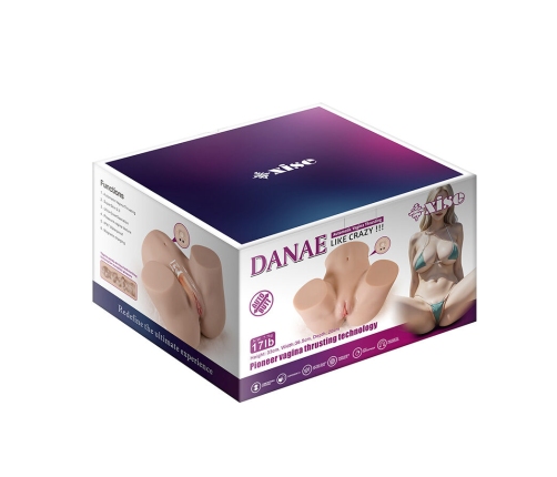 XISE - DANAE THRUSTING REALISTIC VAGINA MASTUBADOR WITH MULTI-POSITION VIBRATION