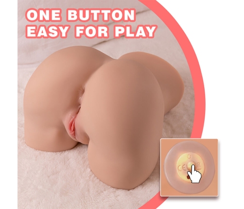 XISE - DANAE THRUSTING REALISTIC VAGINA MASTUBADOR WITH MULTI-POSITION VIBRATION