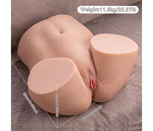 XISE - ETHEL THRUSTING REALISTIC VAGINA MASTURBATOR WITH MULTI-POSITION VIBRATION