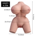 XISE - FRIEDA REALISTIC FEMALE TORSO WITH VIBRATION 36 CM