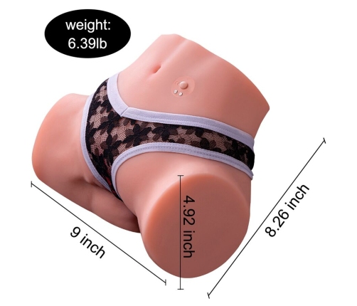 XISE - TRACY VIBRATING REALISTIC MULTIPOSITION VAGINA AND ANUS MASTURBATOR