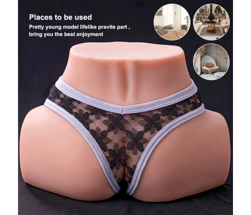 XISE - TRACY VIBRATING REALISTIC MULTIPOSITION VAGINA AND ANUS MASTURBATOR