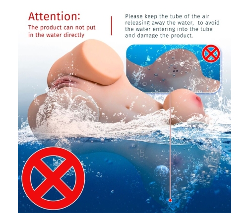 XISE - WENDY SUCKING FEMALE TORSO WITH VIBRATION AND REMOTE CONTROL 6 KG