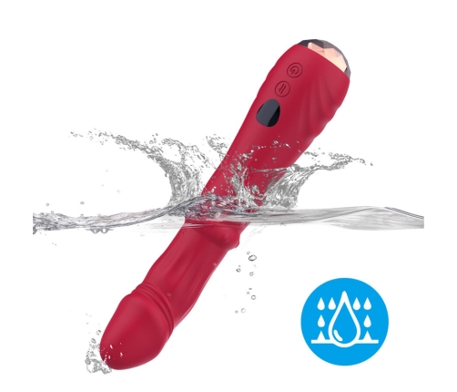 ARMONY - THERMO-ADJUSTABLE POINT A STIMULATOR VIBRATOR DILDO RED