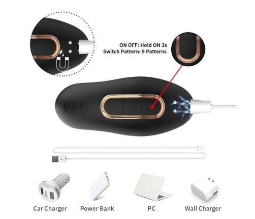 ARMONY - ANAL PROSTATE VIBRATOR REMOTE CONTROL BLACK