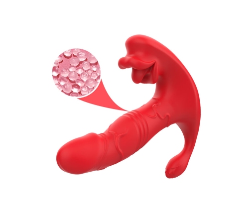 ARMONY - ANAL VIBRATOR PANTY C AND G-SPOT STIMULATOR REMOTE CONTROL RED
