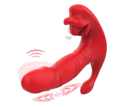 ARMONY - ANAL VIBRATOR PANTY C AND G-SPOT STIMULATOR REMOTE CONTROL RED
