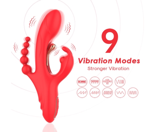 ARMONY - G-SPOT AND CLITORIS STIMULATOR VIBRATOR RED