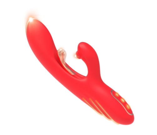 ARMONY - G-SPOT AND CLITORIS STIMULATOR VIBRATOR WITH OSCILLATING TONGUE RED