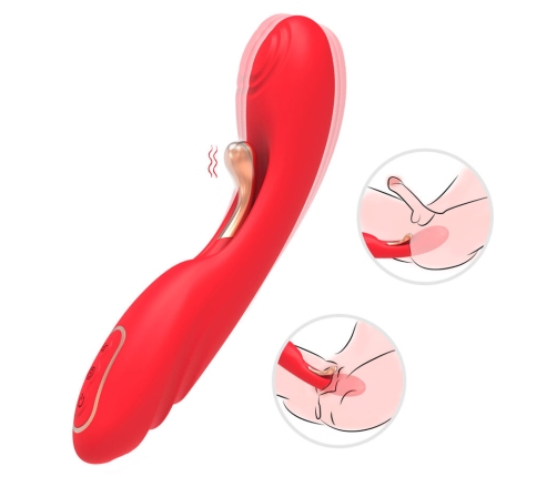 ARMONY - VIBRATOR WITH OSCILLATING TONGUE RED