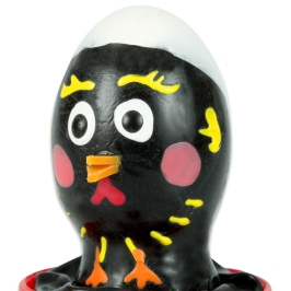 CONDOMERIE - HANDPAINTED NOVELTY CONDOMS CHICKEN BLACK