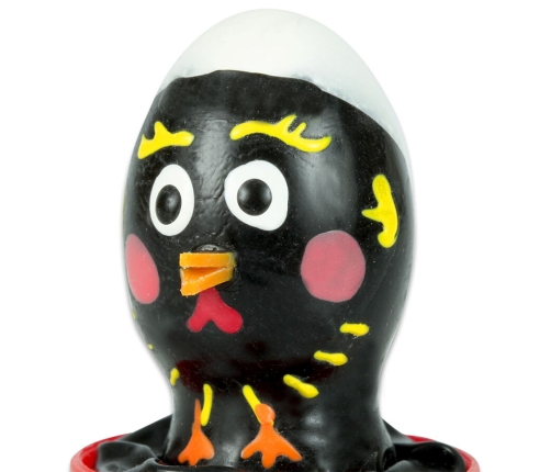 CONDOMERIE - HANDPAINTED NOVELTY CONDOMS CHICKEN BLACK
