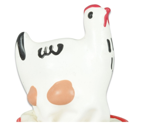 CONDOMERIE - HANDPAINTED NOVELTY CONDOMS CHICKEN WHITE