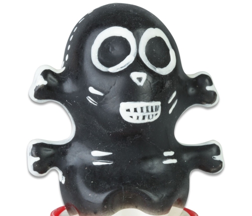 CONDOMERIE - HANDPAINTED NOVELTY CONDOMS SKULL BLACK MODEL 1