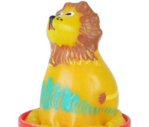 CONDOMERIE - HANDPAINTED NOVELTY CONDOMS SITTING LION