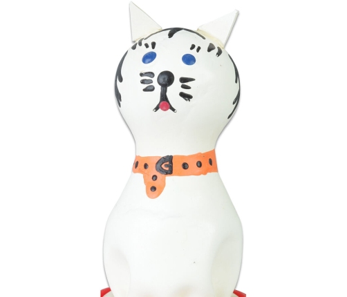 CONDOMERIE - HANDPAINTED NOVELTY CONDOMS CAT WHITE