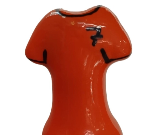 CONDOMERIE - HANDPAINTED NOVELTY CONDOMS ORANGE SHIRT