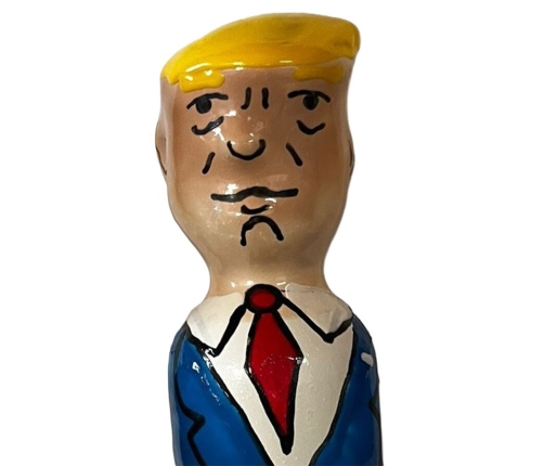 CONDOMERIE - HANDPAINTED NOVELTY CONDOMS GRUMPY TRUMP