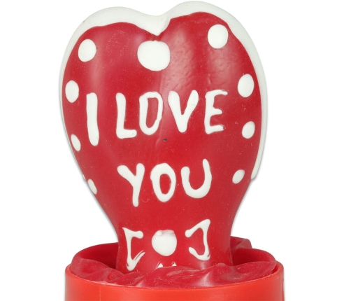 CONDOMERIE - HANDPAINTED NOVELTY CONDOMS HEART - I LOVE YOU MODEL 2