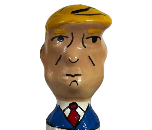CONDOMERIE - HANDPAINTED NOVELTY CONDOMS GRUMPY TRUMP XL