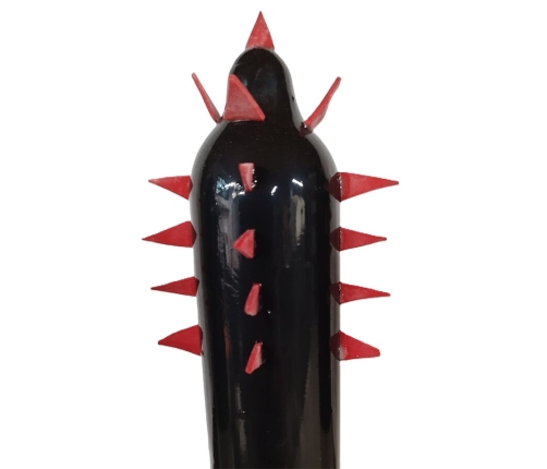 CONDOMERIE - PRESERVATIVO DECORATIVO PINTADO A MANO CACTUS NEGRO XL