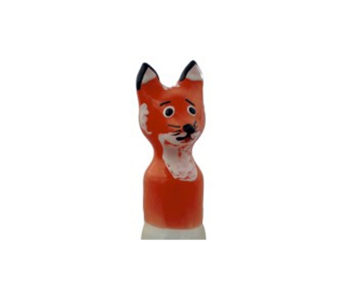 CONDOMERIE - HANDPAINTED NOVELTY CONDOMS FOX BROWN XL