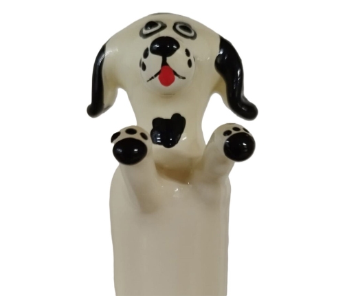 CONDOMERIE - HANDPAINTED NOVELTY CONDOMS HAPPY WHITE DOG XL