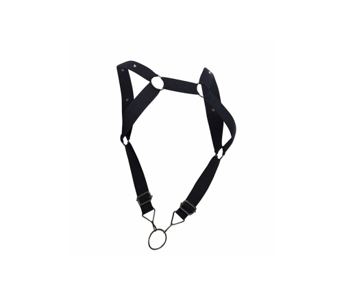 MOB - DNGEON HARNESS WITH STRAIGHT BACK BLACK ONE SIZE