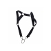 MOB - DNGEON HARNESS WITH STRAIGHT BACK BLACK ONE SIZE