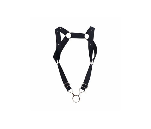 MOB - DNGEON HARNESS WITH STRAIGHT BACK BLACK ONE SIZE