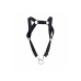 MOB - DNGEON HARNESS WITH STRAIGHT BACK BLACK ONE SIZE