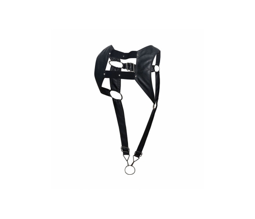 MOB - DNGEON BLACK HARNESS WITH UPPER COCK RING ONE SIZE